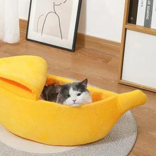 Coussin-pour-chat-banane